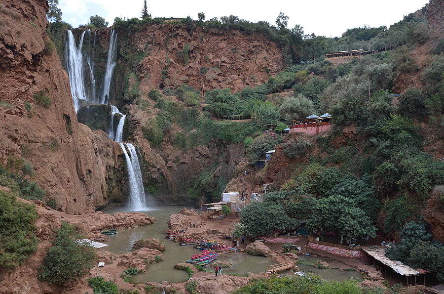 Wasserfälle von Ouzoud - Kalksinterbildungen