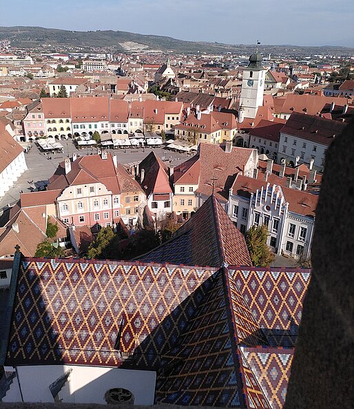 Sibiu (Hermannstadt) von oben