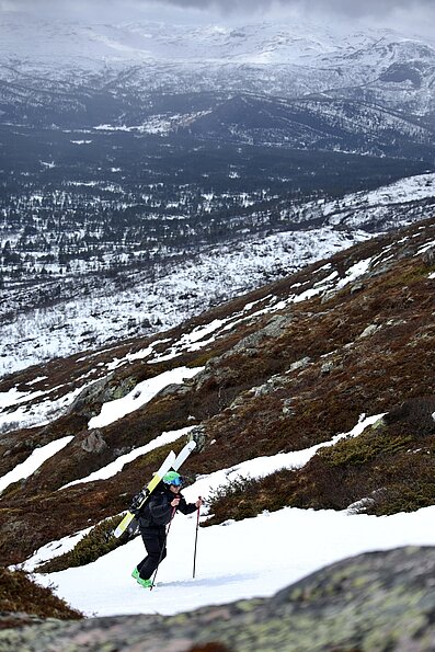 Tamino Eisele mit dem Bild "Skitouren in der endlosen Landschaft Norwegens" (University of Agder, Norwegen)