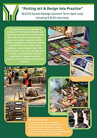 Flyer Putting Art and Design into Practice