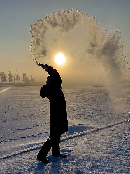 Unser Gewinnerinnenbild: Celine Sonntag in Finnland