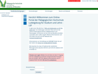 Screenshot LSF-Portal