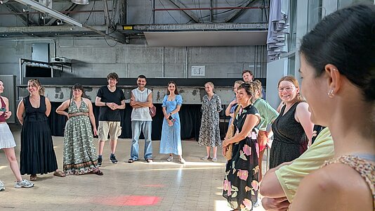Studierende im Theaterhaus Stuttgart