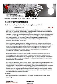 Beitrag zum Thema Geschwisterliebe im ORF-Radio