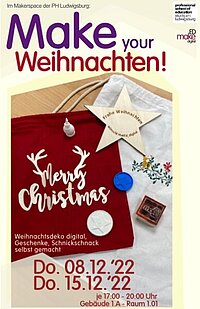 Weihnachtsmaking im Makerspace