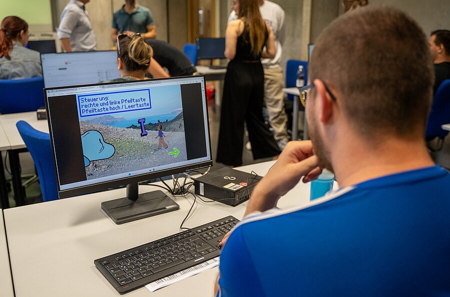 Schüler im Rahmen eines Workshops beim Lernfestival der PH Ludwigsburg