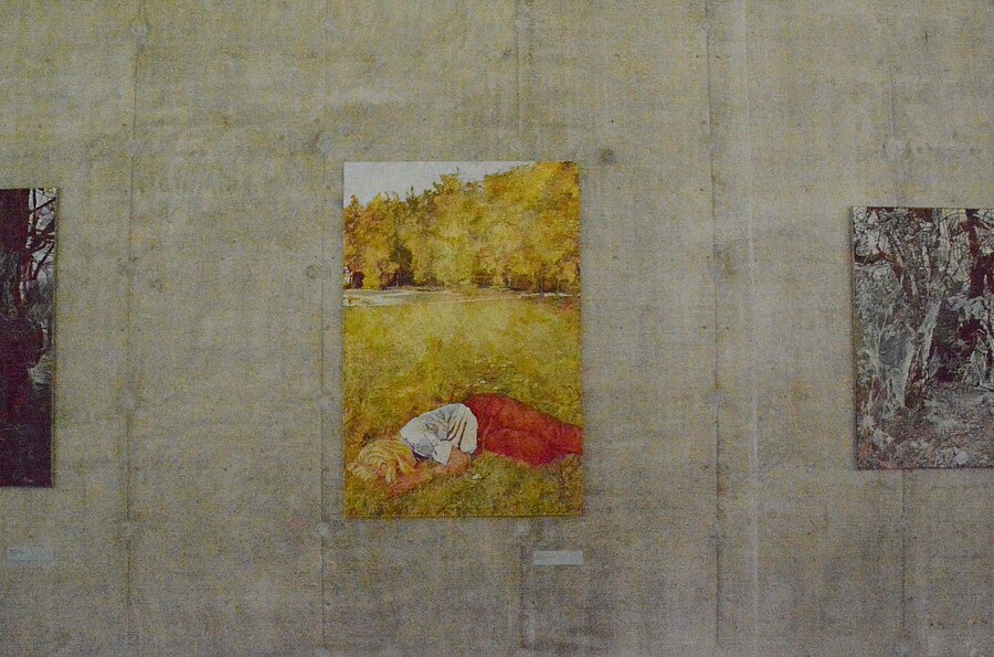 Blick in die Ausstellung "Gestern im Kaleidoskop" von Annette Trefz