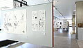 Blick in die Ausstellung in der Studiengalerie mit Werken der Studierenden