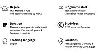 INEMA programme starts each winter semester (Attendance Phase in October). The Duration of the programme is Three academic years in study time 6 semesters. Fast track (2years / 4 Semesters) is possible. The teaching language is english. Study fees are 2,200 euros per Semester. The programme takes place in both PH Ludwigsburg, Germany and Helwan University Cairo, Egypt