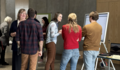Teilnehmende des PReBi-Forums im Januar 2026 im Gespr&auml;ch.