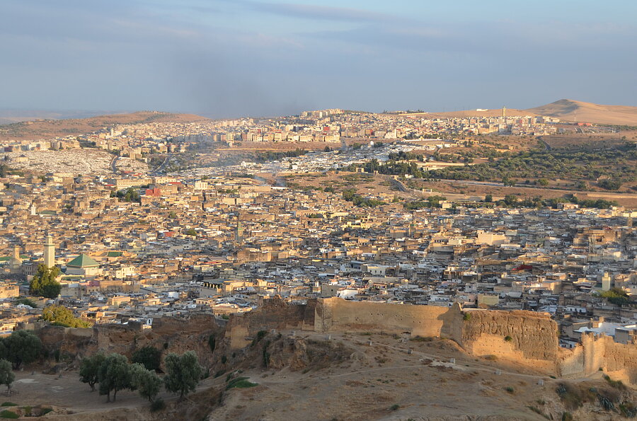 Fes - Blick über die Medina