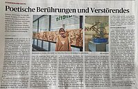 Zeitungsartikel über die Ausstellung "Exam & Werkstück" 2025