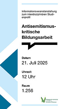 Info-Flyer zur Antisemitismuskritische Bildungsarbeit