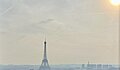 Laura Fitzek mit dem Bild "Aussischt vom Arc de Triomphe" (University of Luxembourg, Luxemburg)