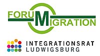 Hier sehen Sie die Logos des Forum Mignation und des Integrationsrats Ludwigsburg