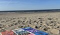 Anna Nappert mit dem Bild "Den Haag Beach" (Marnix, Niederlande)