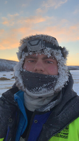 Lucian Munz mit dem Bild "Eis an und im Gesicht" (UiT, Norwegen)