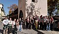 Die Gruppe vor der Stadtmauer in Sibiu (Hermannstadt)
