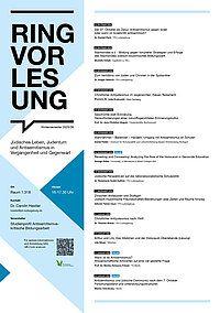 Ein Plakat mit Informationen zur Ringvorlesung