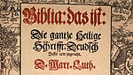 Titelblatt der Lutherbibel von 1545