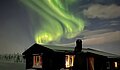 Lucian Munz mit dem Bild "Unter den Nordlichtern Skifahren und in der Hütte übernachten" (UiT, Norwegen)