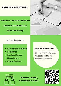 Studienberatung Wirtschaft