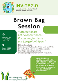 Einladung Brown Bag Session Juli 2025