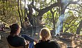 Leonie Rall mit dem Bild "Mit Freunden am Lagerfeuer mitten im Busch von Südafrika" (University of the Free State, Südafrika)