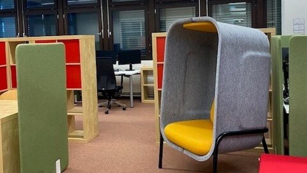 Blick in den Arbeitsraum