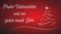 Frohe Weihnachten und ein gutes neues Jahr