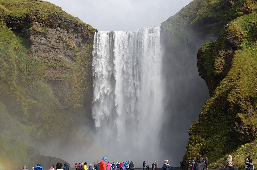 Bild eines Wasserfalls