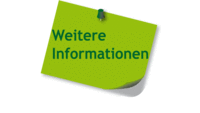 grüner Klebezettel mit Pin mit Aufschrift Weitere Informationen