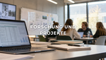Arbeitsgruppe in Raum mit Laptop (KI generiert)