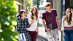 Students on campus