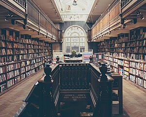 Aufgang Bibliothek