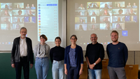 INVITE Teaching Week and Winter School 2021, in the picture (left to right) Petter Øyan, Anika Reichardt, Larissa Rath, Nina Dasouqi, Jörg Keßler, Moritz Jahraus